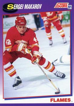#51 Sergei Makarov - Calgary Flames - 1991-92 Score American Hockey