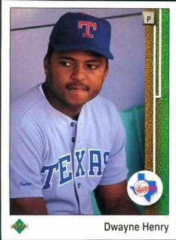#51 Dwayne Henry - Texas Rangers - 1989 Upper Deck Baseball
