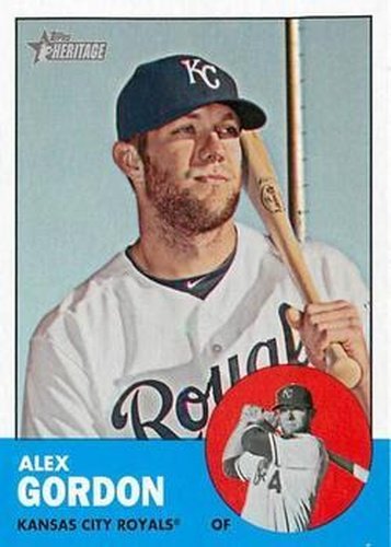 #51 Alex Gordon - Kansas City Royals - 2012 Topps Heritage Baseball