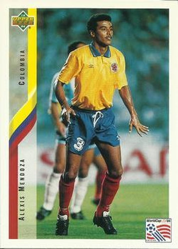 #51 Alexis Mendoza - Colombia - 1994 Upper Deck World Cup Contenders English/Spanish Soccer
