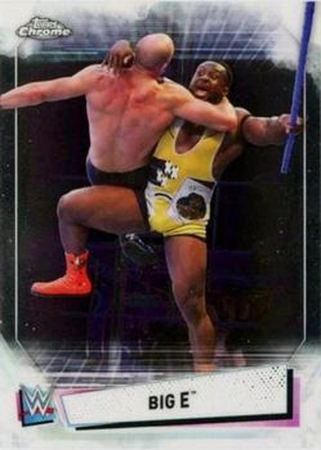 #51 Big E - 2021 Topps WWE Chrome Wrestling