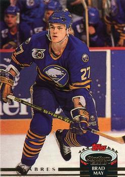 #51 Brad May - Buffalo Sabres - 1992-93 Stadium Club Hockey