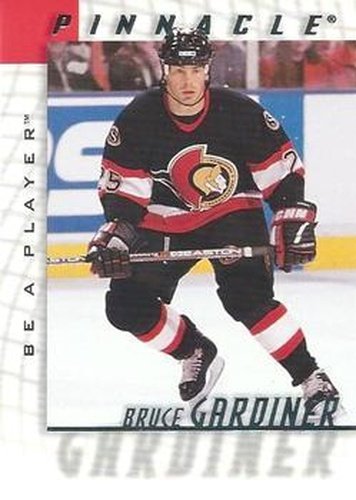 #51 Bruce Gardiner - Ottawa Senators - 1997-98 Pinnacle Be a Player Hockey