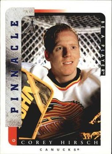#51 Corey Hirsch - Vancouver Canucks - 1996-97 Pinnacle Be a Player Hockey