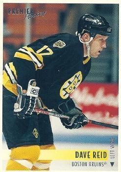 #51 Dave Reid - Boston Bruins - 1994-95 Topps Premier Hockey