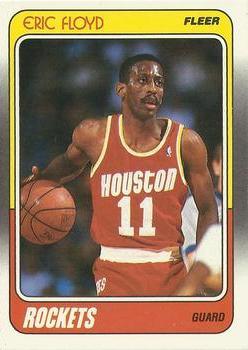 #51 Eric Floyd - Houston Rockets - 1988-89 Fleer Basketball