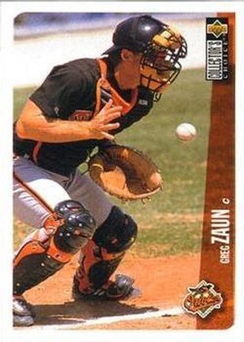 #51 Gregg Zaun - Baltimore Orioles - 1996 Collector's Choice Baseball