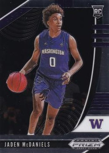 #51 Jaden McDaniels - Washington Huskies - 2020 Panini Prizm Draft Picks Collegiate Basketball