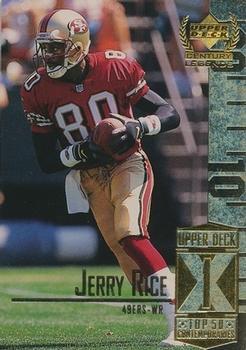 #51 Jerry Rice - San Francisco 49ers - 1999 Upper Deck Century Legends Football