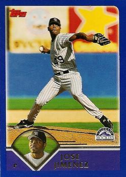 #51 Jose Jimenez - Colorado Rockies - 2003 Topps Baseball