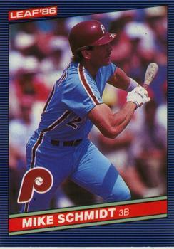 #51 Mike Schmidt - Philadelphia Phillies - 1986 Leaf Baseball