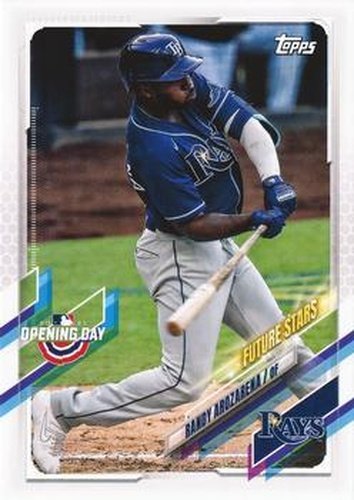 #51 Randy Arozarena - Tampa Bay Rays - 2021 Topps Opening Day Baseball