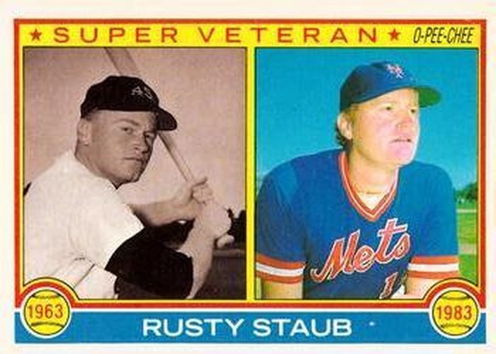 #51 Rusty Staub - Houston Colt .45s / New York Mets - 1983 O-Pee-Chee Baseball