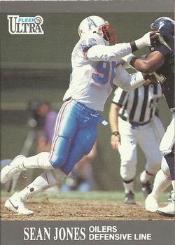 #51 Sean Jones - Houston Oilers - 1991 Ultra Football