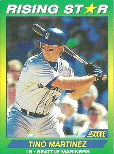 #51 Tino Martinez - Seattle Mariners - 1992 Score 100 Rising Stars Baseball