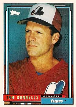 #51 Tom Runnells - Montreal Expos - 1992 Topps Baseball