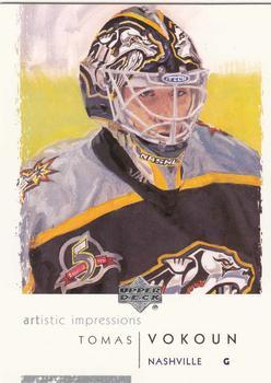 #51 Tomas Vokoun - Nashville Predators - 2002-03 UD Artistic Impressions Hockey