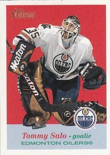 #51 Tommy Salo - Edmonton Oilers - 2001-02 Topps Heritage Hockey
