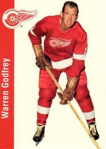 #51 Warren Godfrey - Detroit Red Wings - 1994 Parkhurst Missing Link 1956-57 Hockey
