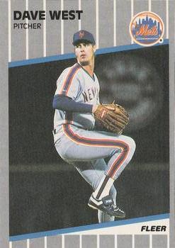 #51 Dave West - New York Mets - 1989 Fleer Baseball