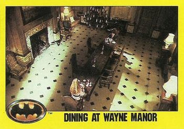 #251 Dining at Wayne Manor - 1989 Topps Batman