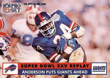 #51 Ottis Anderson - New York Giants - 1991 Pro Set Football