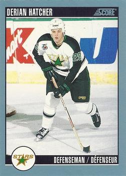 #51 Derian Hatcher - Minnesota North Stars - 1992-93 Score Canadian Hockey