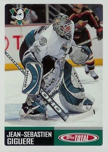 #51 Jean-Sebastien Giguere - Anaheim Mighty Ducks - 2002-03 Topps Total Hockey