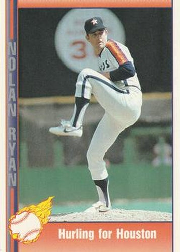 #51 Hurling for Houston - Houston Astros - 1991 Pacific Nolan Ryan Texas Express I Baseball