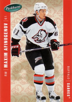 #51 Maxim Afinogenov - Buffalo Sabres - 2005-06 Parkhurst Hockey