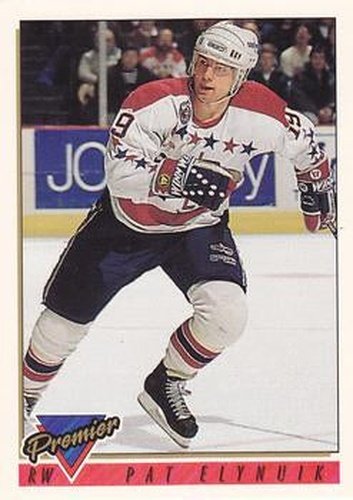 #51 Pat Elynuik - Washington Capitals - 1993-94 Topps Premier Hockey