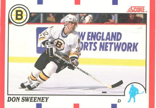#51 Don Sweeney - Boston Bruins - 1990-91 Score Canadian Hockey