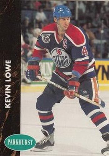 #51 Kevin Lowe - Edmonton Oilers - 1991-92 Parkhurst Hockey