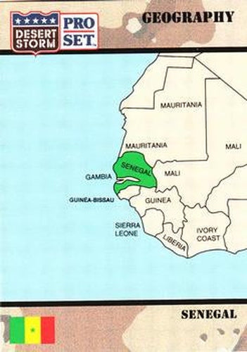 #51 Republic of Senegal - 1991 Pro Set Desert Storm