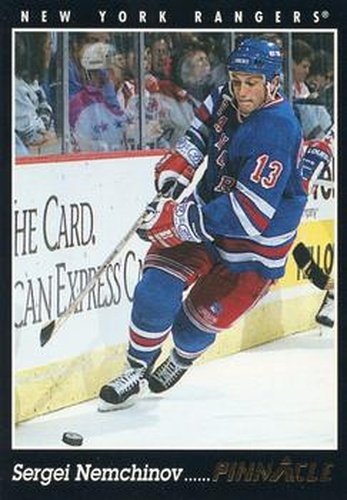 #51 Sergei Nemchinov - New York Rangers - 1993-94 Pinnacle Hockey
