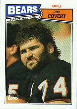 #51 Jim Covert - Chicago Bears - 1987 Topps Football