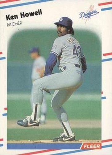 #520 Ken Howell - Los Angeles Dodgers - 1988 Fleer Baseball