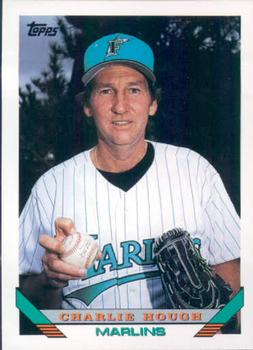 #520 Charlie Hough - Florida Marlins - 1993 Topps Baseball