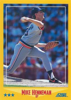 #520 Mike Henneman - Detroit Tigers - 1988 Score Baseball