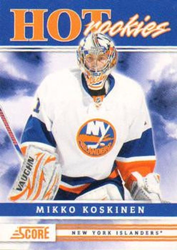 #520 Mikko Koskinen - New York Islanders - 2011-12 Score Hockey
