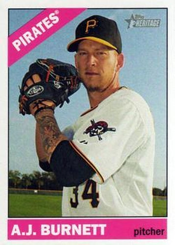 #520 A.J. Burnett - Pittsburgh Pirates - 2015 Topps Heritage Baseball