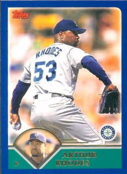 #520 Arthur Rhodes - Seattle Mariners - 2003 Topps Baseball