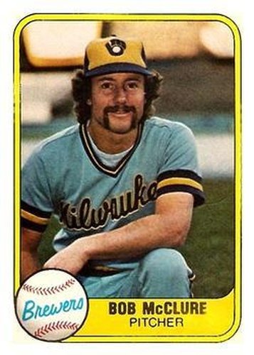 #520 Bob McClure - Milwaukee Brewers - 1981 Fleer Baseball