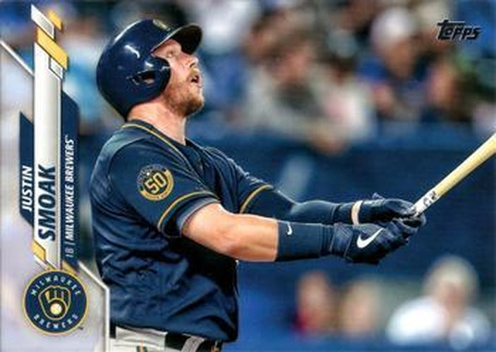 #520 Justin Smoak - Milwaukee Brewers - 2020 Topps Baseball