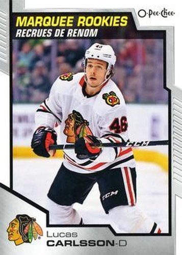 #520 Lucas Carlsson - Chicago Blackhawks - 2020-21 O-Pee-Chee Hockey