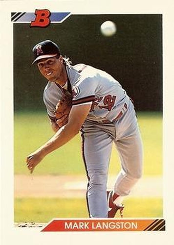 #520 Mark Langston - California Angels - 1992 Bowman Baseball