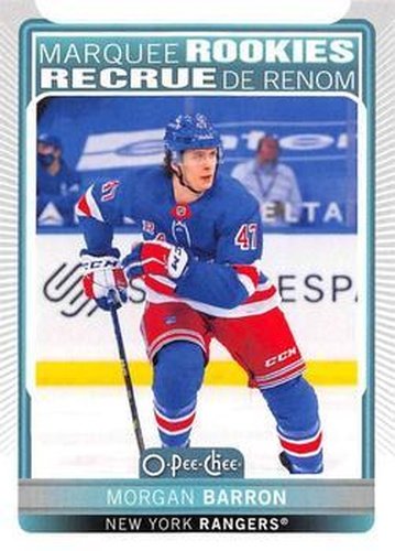 #520 Morgan Barron - New York Rangers - 2021-22 O-Pee-Chee Hockey