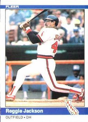 #520 Reggie Jackson - California Angels - 1984 Fleer Baseball