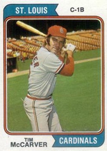 #520 Tim McCarver - St. Louis Cardinals - 1974 Topps Baseball