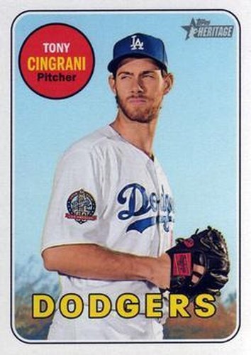 #520 Tony Cingrani - Los Angeles Dodgers - 2018 Topps Heritage Baseball